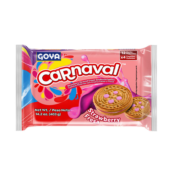 6432 Galletas de Fresa Goya Carnaval x 14.2 Oz x Un