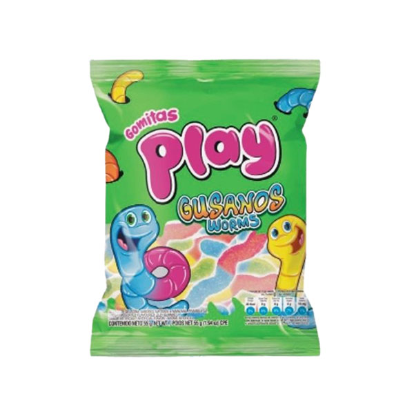 06256 Gomas Play Gusanos Aldor x 8 Un de 7 Gr x Un 
