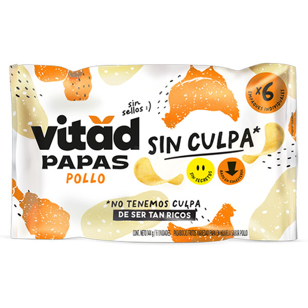 Papas Pollo Vitad x 24 Gr x Un